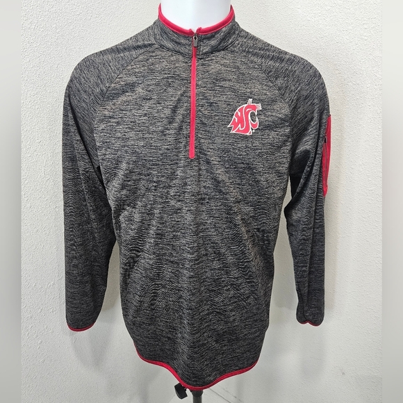 WSU Cougars men's quarter zip longsleeve medium - Picture 1 of 5
